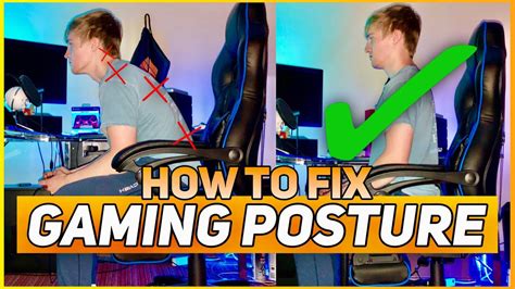 gaming posture|How To Improve Your Gaming Posture .